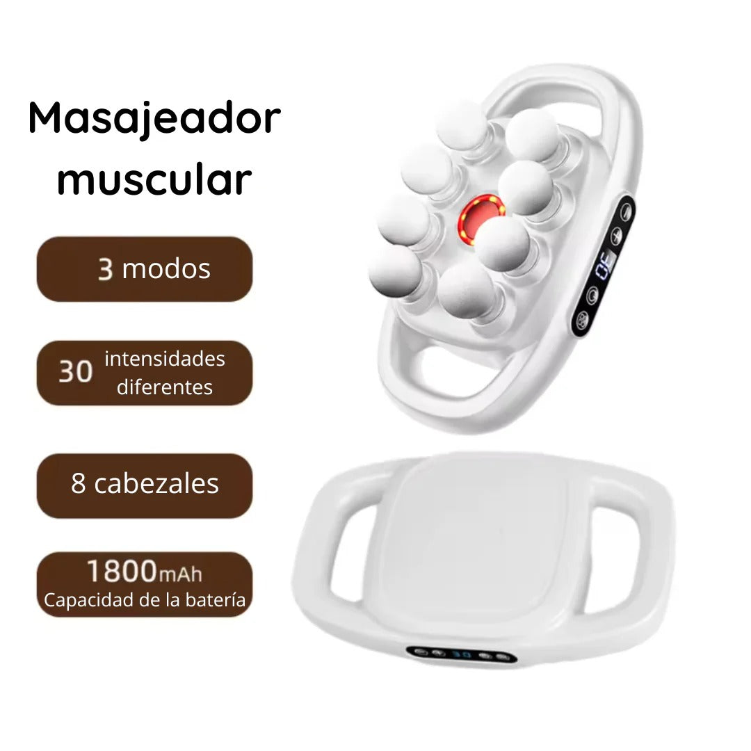 Masajeador Premium de 8 Cabezales