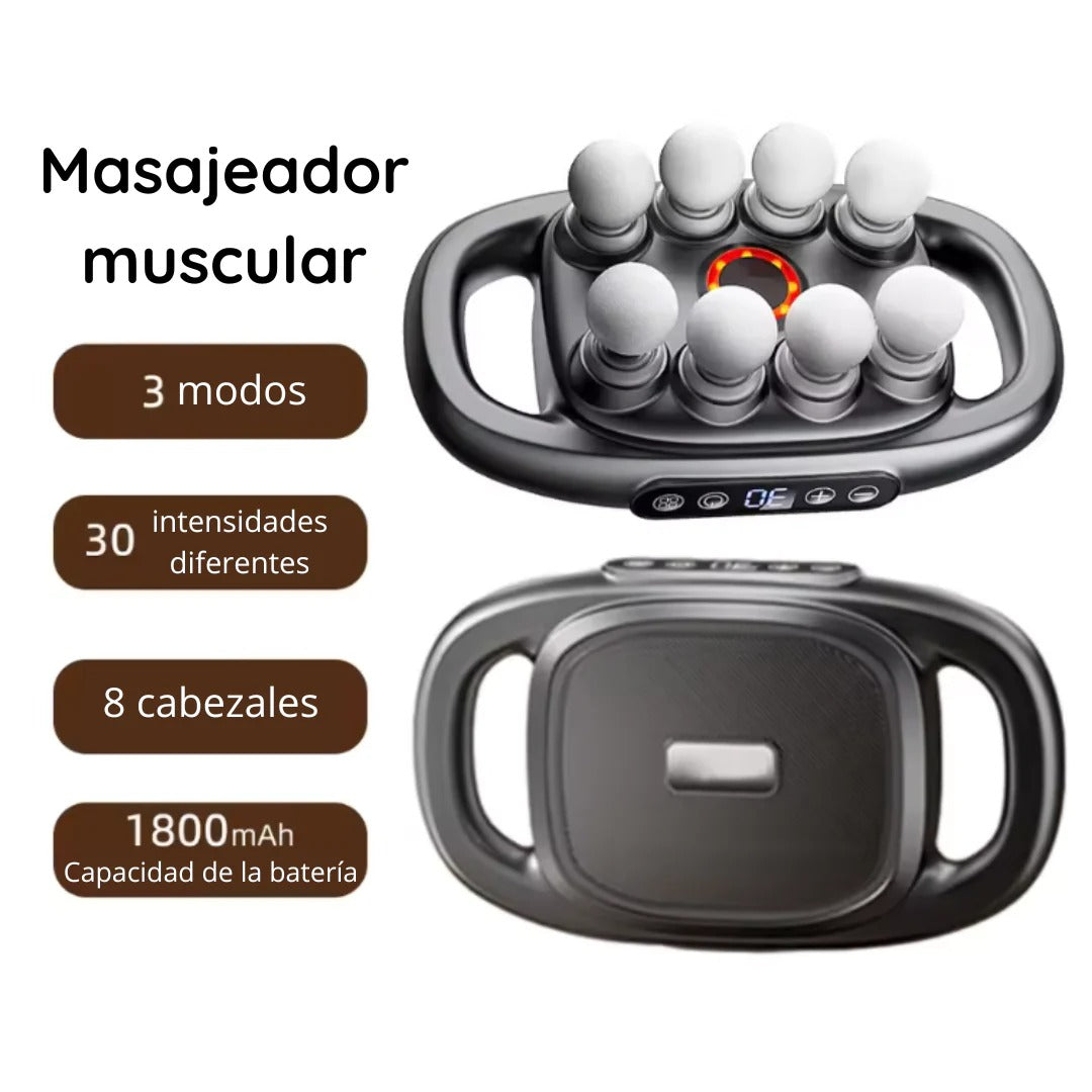 Masajeador Premium de 8 Cabezales